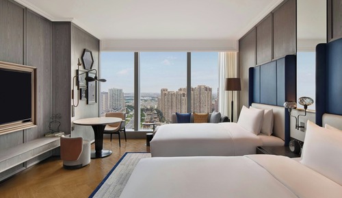 Deluxe Room, 2 Double Beds, City View