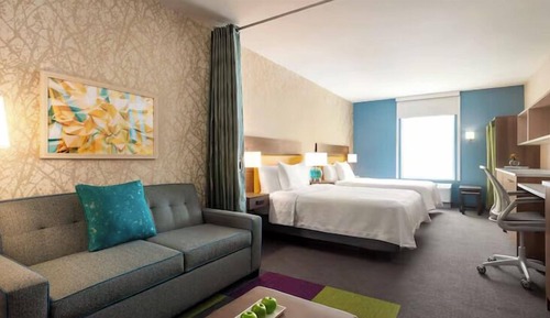 Studio, 2 Queen Beds, Accessible (Hearing)