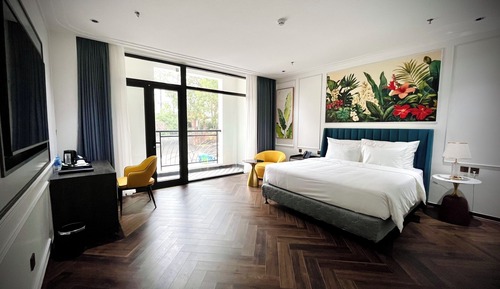 Deluxe Double or Twin Room, Balcony, Garden View