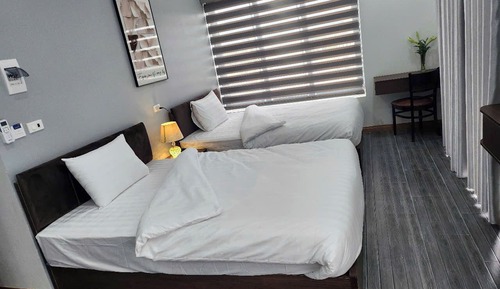 Basic Double Room, Patio, City View