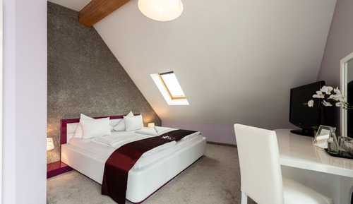 Business Suite, 1 Queen Bed, Balcony, Garden View
