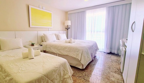 Standard Room, Multiple Beds, Balcony, Partial Sea View