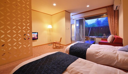 Twin Room with Open-Air Bathroom, Non Smoking