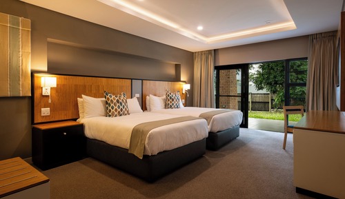 Family Suite, 2 Double Beds, Patio, Garden View