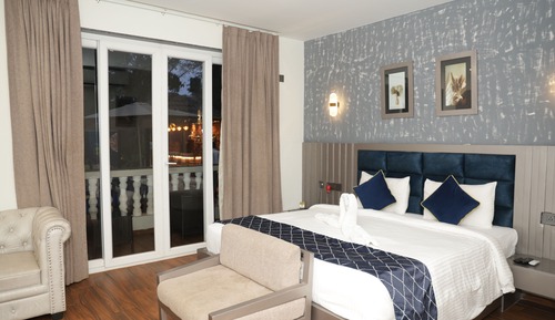 Suite, 2 Double Beds, Balcony, Pool View