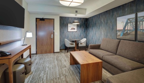 Deluxe Suite, 1 King Bed with Sofa bed, Refrigerator & Microwave (2 Rooms)