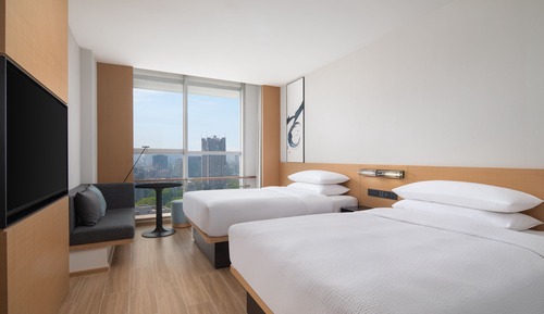 Superior Room, 2 Double Beds, City View