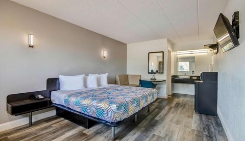 Standard Room, 1 King Bed, Non Smoking, Refrigerator & Microwave