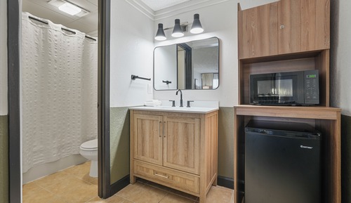 Updated Sleek & Spacious Single King Room