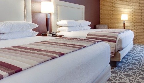 Suite, 2 Queen Beds, Accessible, Refrigerator & Microwave (Sofabed, 2 Rooms, Tub)