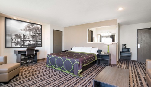 Suite, 1 King Bed with Sofa bed, Non Smoking, Refrigerator & Microwave