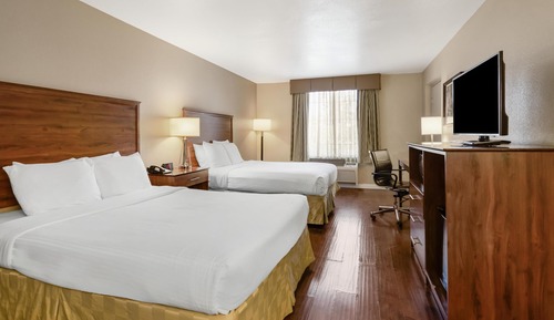 Standard Room, 2 Queen Beds, Non Smoking, Refrigerator & Microwave