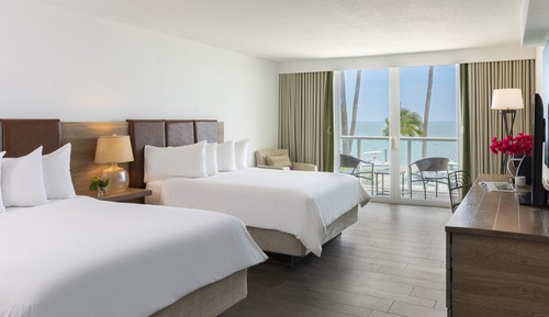 Alligator Reef Oceanfront Room Two Queens