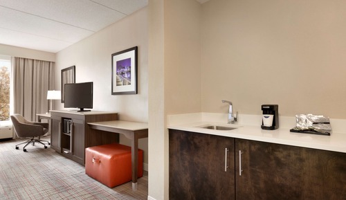 Suite, 1 King Bed, Refrigerator & Microwave (Wet bar)