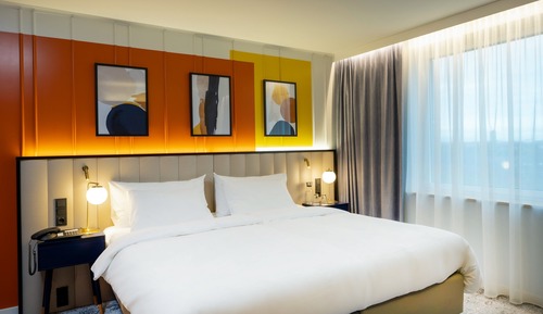 Standard Room, 1 King Bed, Courtyard View
