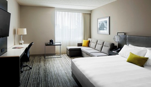 Room, 1 King Bed with Sofa bed (Hearing Accessible)