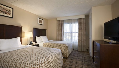 Suite, 2 Double Beds, Accessible (Mobility & Hearing, Roll-in Shower)