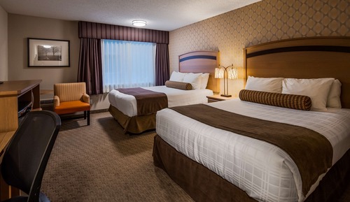 Standard Room, 2 Queen Beds, Non Smoking, Refrigerator & Microwave