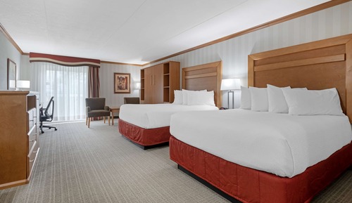 Standard Room, 2 Queen Beds, Non Smoking, Refrigerator & Microwave