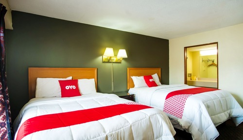 Room, 2 Double Beds, Smoking, Kitchen