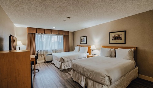Standard Room, 2 Queen Beds, Non Smoking, Refrigerator & Microwave
