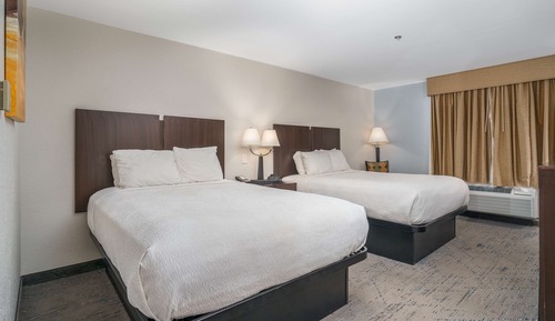 Standard Room, 2 Queen Beds, Non Smoking, Refrigerator & Microwave