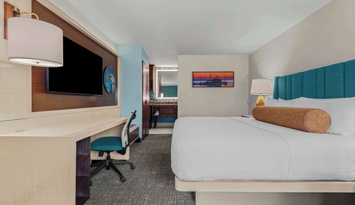 Standard Room, 1 King Bed, Smoking, Refrigerator & Microwave