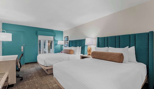 Standard Room, 2 Queen Beds, Non Smoking, Refrigerator & Microwave