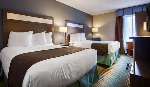 Standard Room, 2 Double Beds, Non Smoking, Refrigerator
