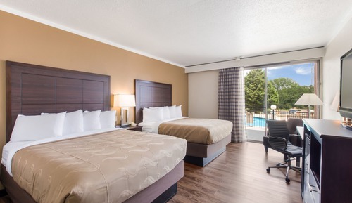 Basic Double Room, 2 Queen Beds, Non Smoking