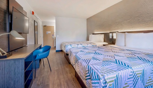 Premium Room, 2 Double Beds, Non Smoking, Refrigerator & Microwave