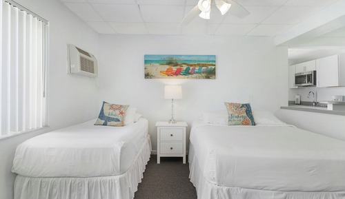 Family Studio Suite, Multiple Beds, Patio, Partial Ocean View