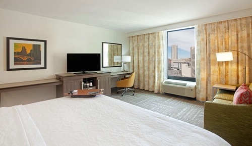 1 King Bed ,Hearing Accessible Room with Sofa Bed