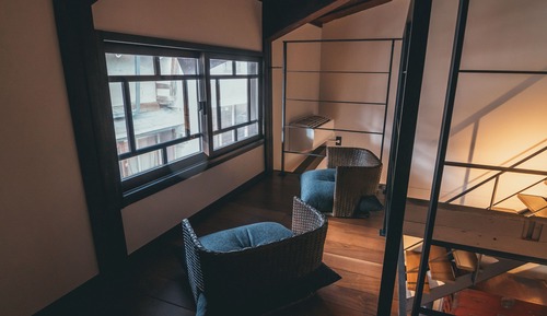 CHIDORI: "Machiya" Two-Storey Tatami Bedroom Suite with Hinoki Bath and Courtyard, 70sqm, Non-Smokin