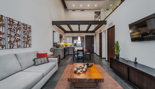 Loft, Kitchen, City View