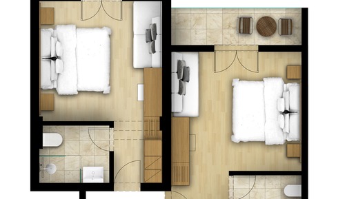 Family Room, Connecting Rooms, Sea View