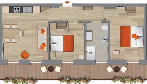 Standard Apartment, 2 Bedrooms