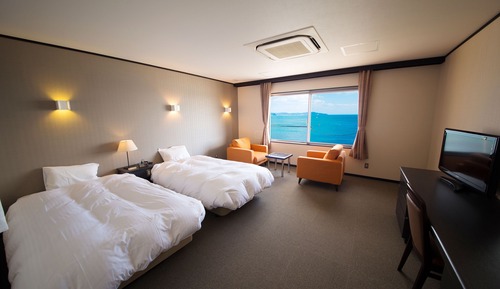 Twin Room, Ocean view, Non Smoking, Breakfast & Buffet Dinner in the annex