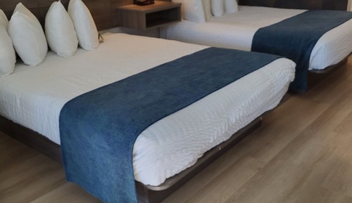 Double Room, 2 Queen Beds, Balcony, River View (First Floor)