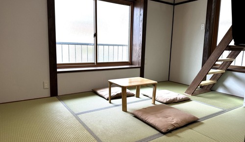 Japanese-Style Room 107 ft2 with 88 ft2 loft, Shared Toilet and Shared Bath (No car parking)