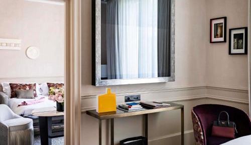 Premium Junior Suite with One King Bed and Living Room - Courtyard or Rue Scribe View