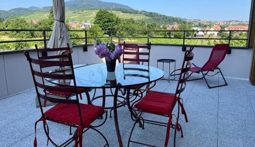 One-Bedroom Apartment with Balcony and Mountain View  