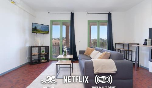 Studio with Pool View