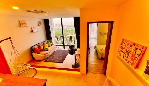 Three-Bedroom Premium Apartment with Balcony