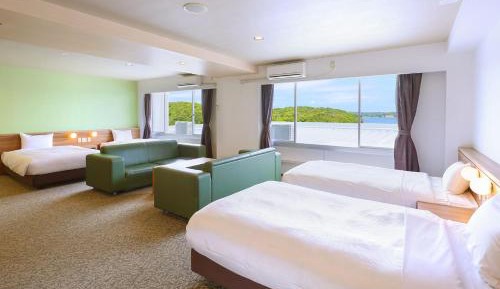 Standard room has 4 Beds(Sea Side)(Barrier Free) - Indoor Bath - Non-Smoking