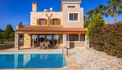 Two-Bedroom Villa with Private Pool and Sea View (4 Adults)- Rogdia