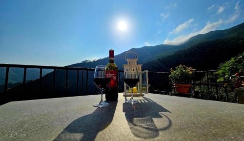 One-Bedroom Apartment with Balcony and Mountain View  