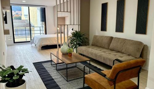 One-Bedroom Loft Apartment with Balcony