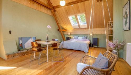 Deluxe One-Bedroom Apartment with City View
