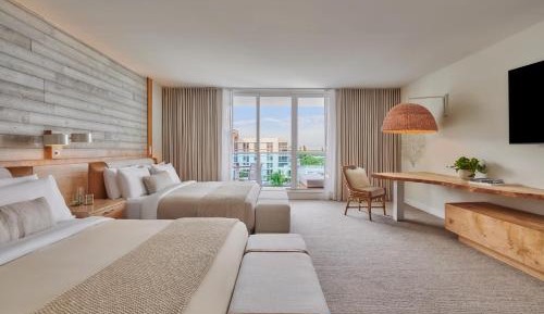 King Room with Two King Beds and Balcony 